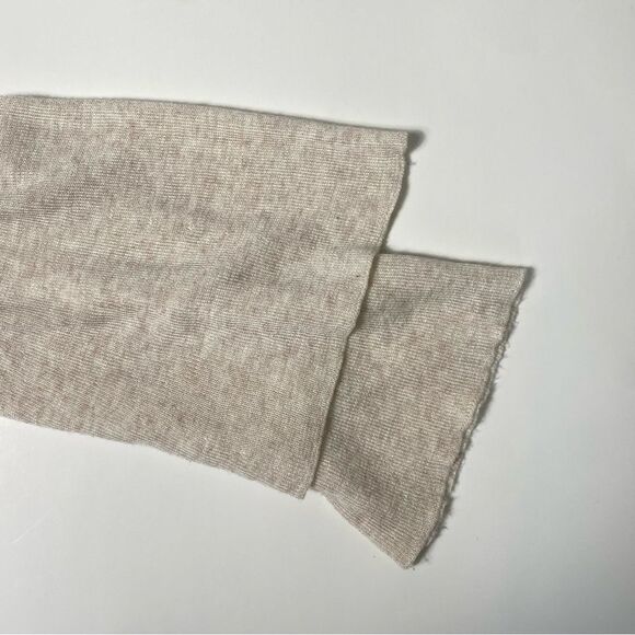 Knyt & Lynk Cream Colored Mock Neck Sweater Double Bell Sleeves Women's Size Med - Picture 12 of 12